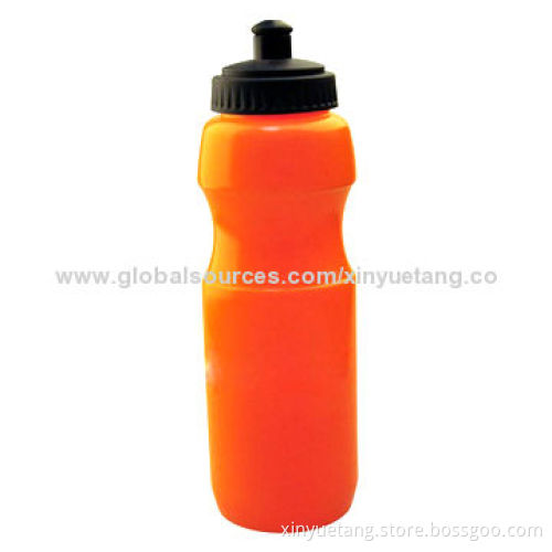 Orange Color Customized 700mL PE Passed FDA Standard Bike Water Bottle